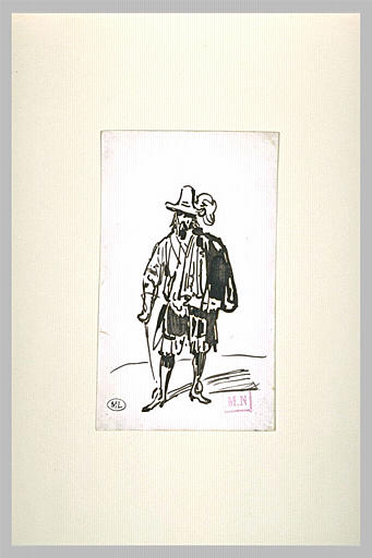 Homme en costume espagnol du XVIIè siècle
