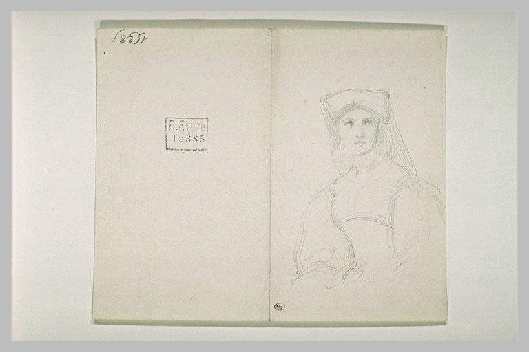 Italienne, vue de face, à mi-corps