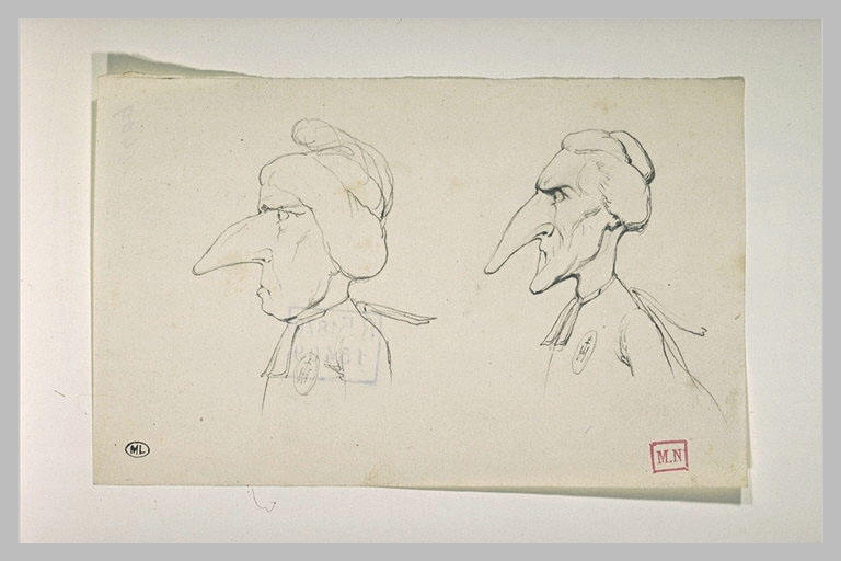 Deux caricatures d'écclésiastique