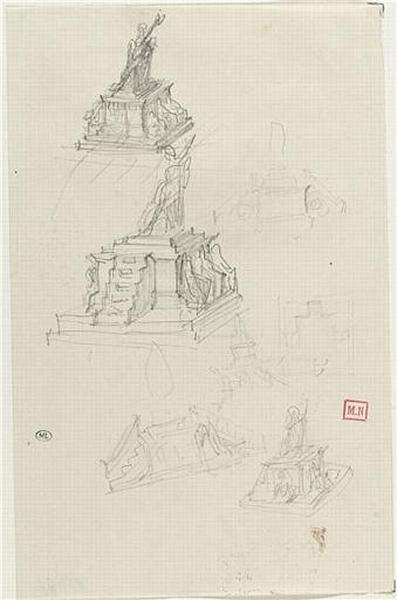 ESQUISSES POUR UN MONUMENT A LAMARTINE