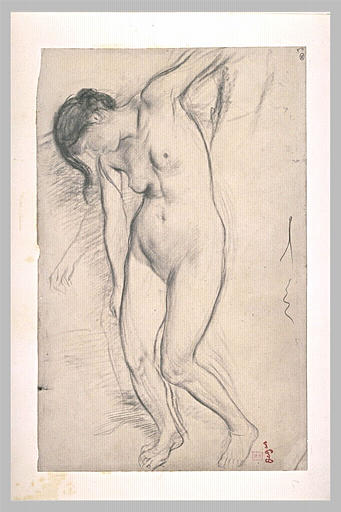 Femme nue, debout