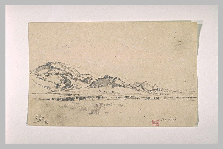 Plaine inculte, bornée par des collines