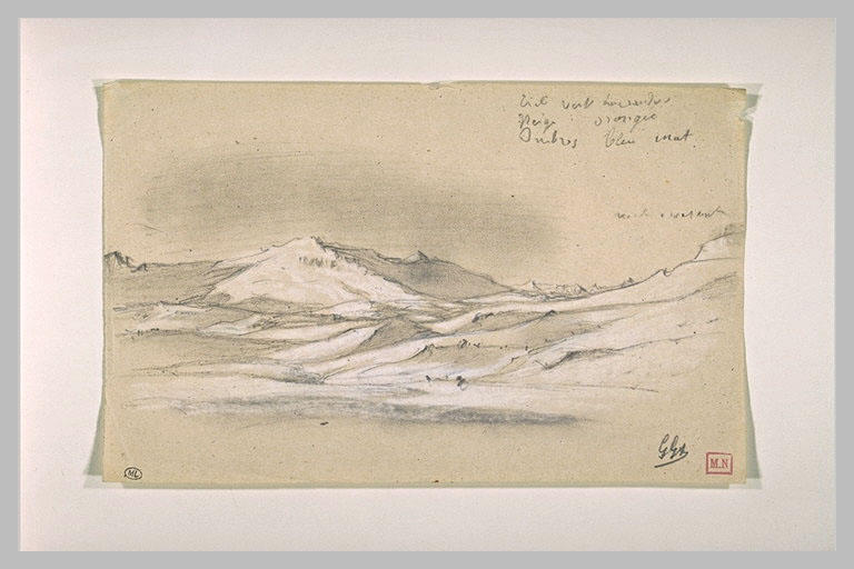 Paysage accidenté et nu