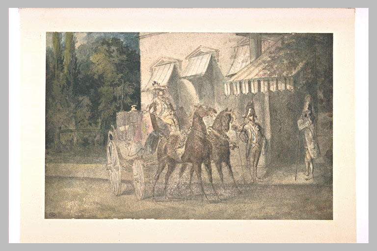 Berline à deux chevaux