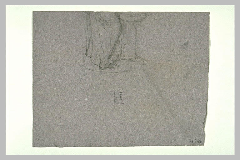 Partie inférieure d'une figure drapée