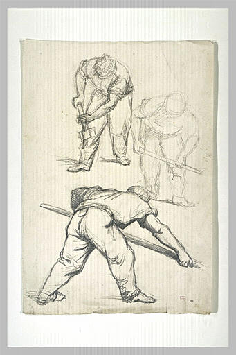 Trois études d'ouvrier