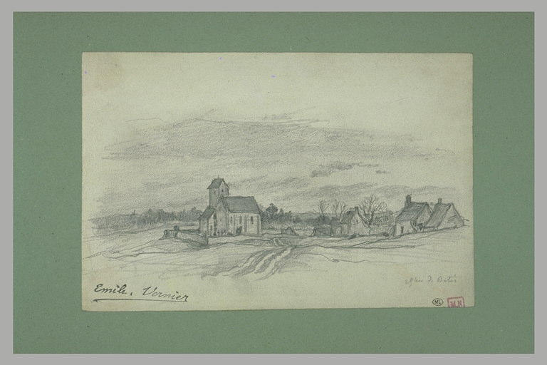 Vue du village de Batier