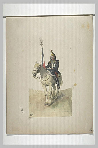 Cuirassier porte-drapeau