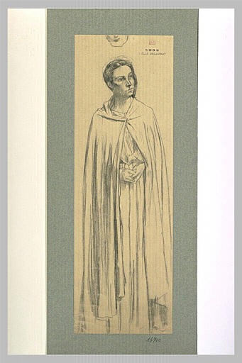 Etude de jeune-homme en robe d'église