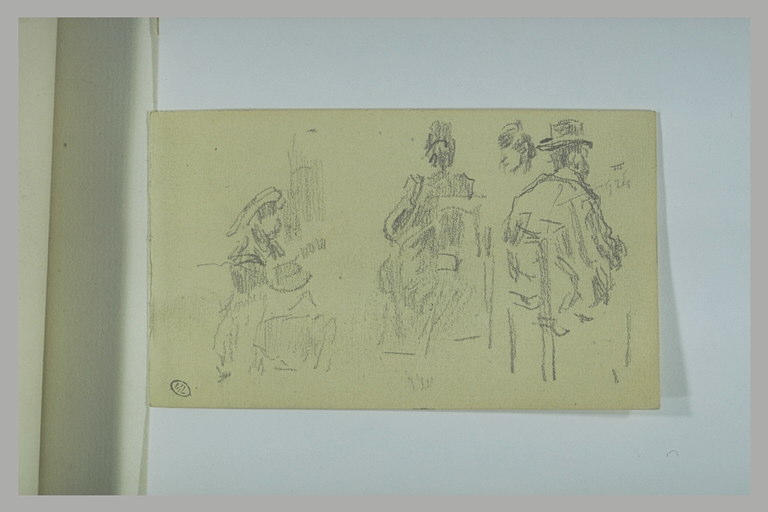 Etudes d'hommes et de femmes assis
