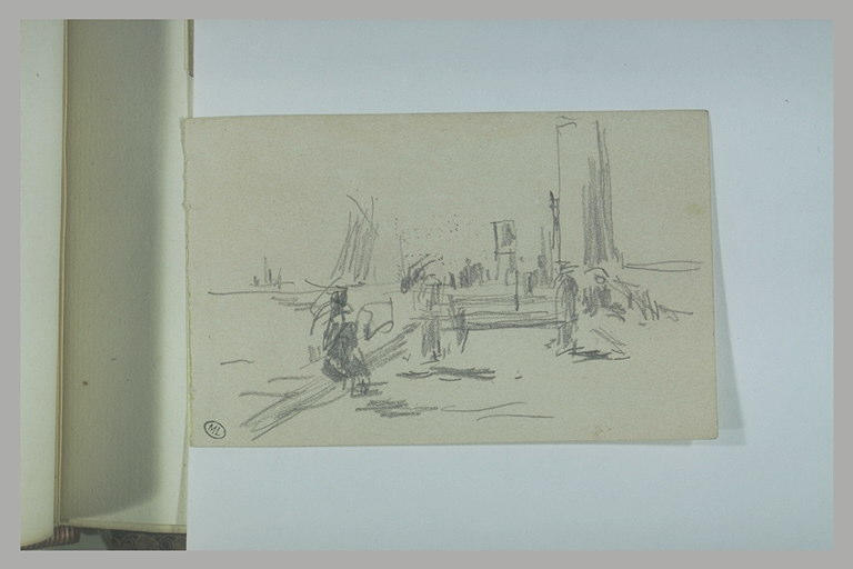Promeneurs sur une jetée