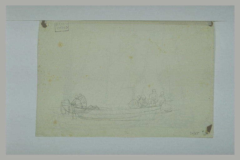 Marins dans des barques