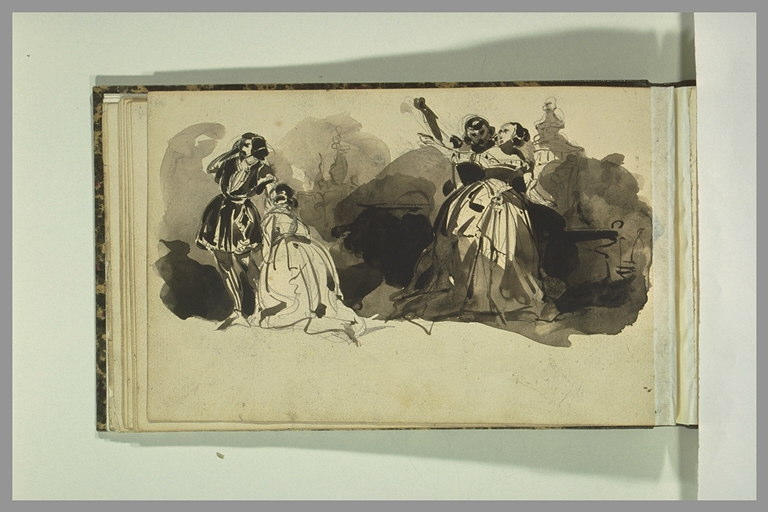 Deux scènes entre un homme et une femme