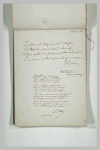 Textes en vers de Cuisin et Ottin, avec une citation de J. Du Bellay