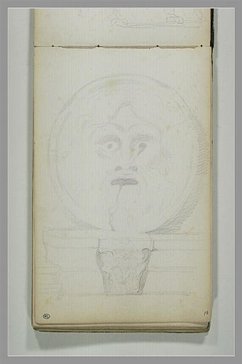 Pierre circulaire: bouche de la vérité