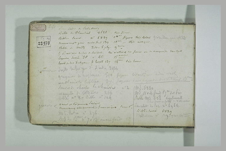 Note manuscrite