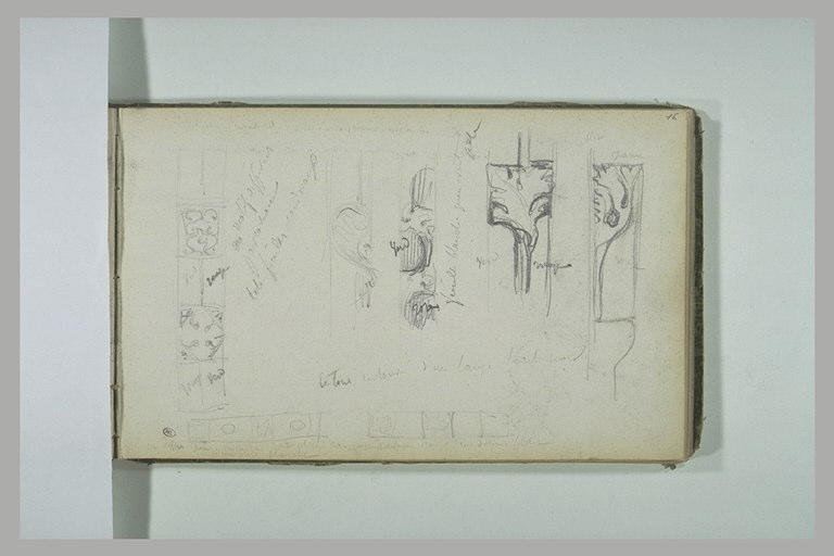 Etudes de différents motfis décoratifs