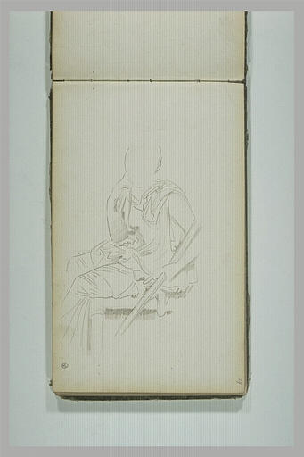 Figure assise, drapée, d'après l'antique