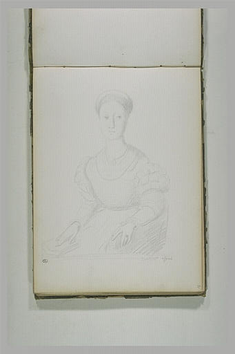 Portrait de femme assise