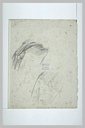 Deux études de draperies