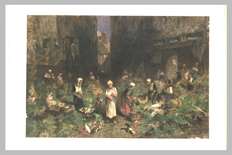 Marché de Quervilly, en Normandie