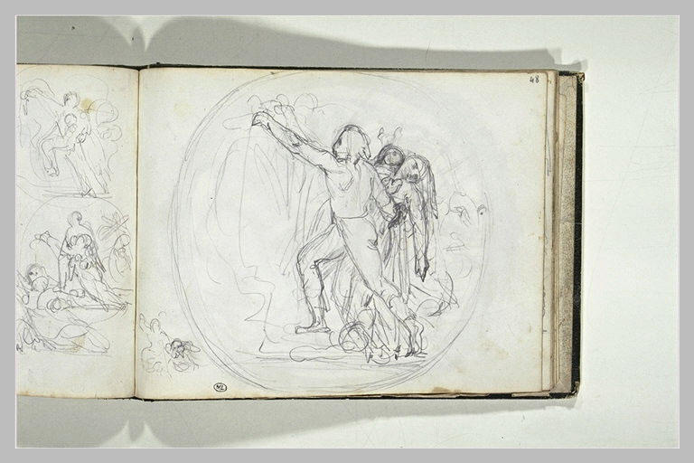 Personnages se tenant par la taille