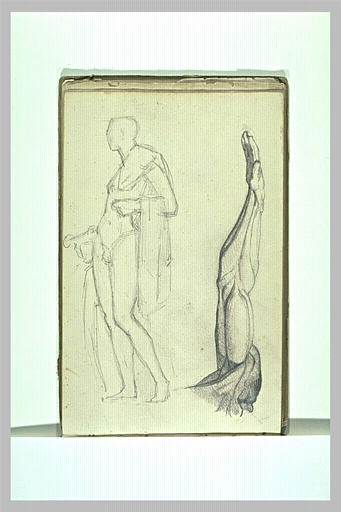 Homme nu ; bras écorché