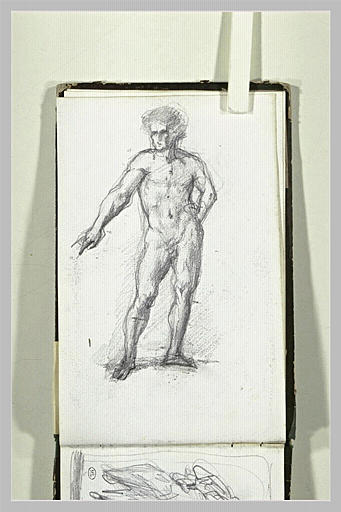 Homme nu, debout