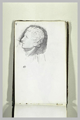 Etude de tête d'après l'antique