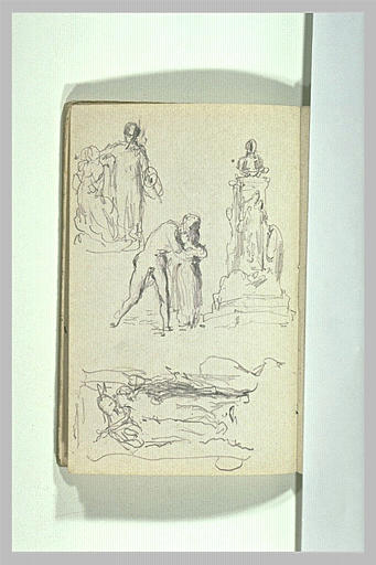 Quatre études de sculptures