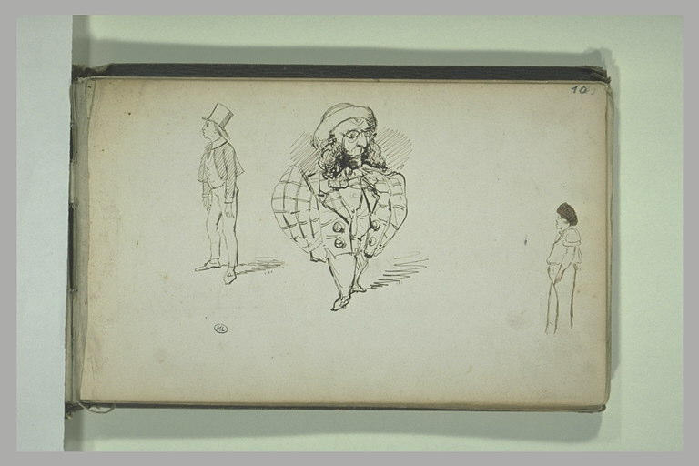 Croquis caricaturaux de personnages