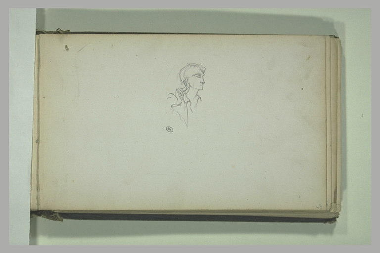 Buste de jeune homme, de profil à droite