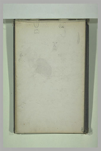 Croquis sommaires de machicoulis et d'une tête d'homme