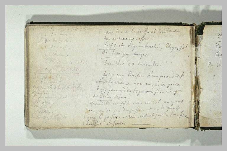 Notes manuscrites