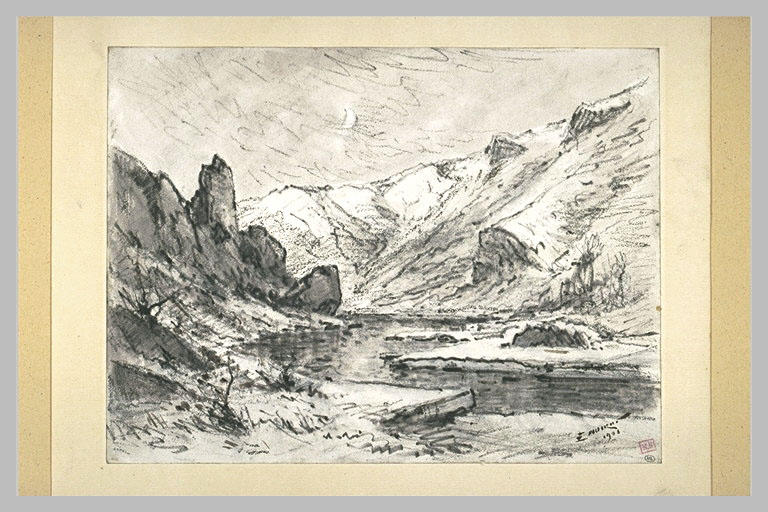 Torrent entre des montagnes