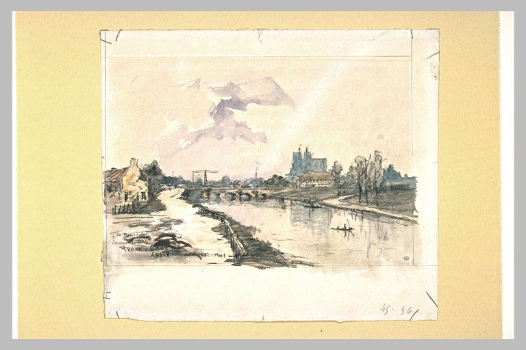 Vue de la cathédrale d'Abbeville