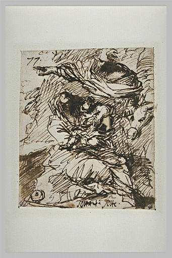 Repos de la Sainte Famille pendant la Fuite en Egypte