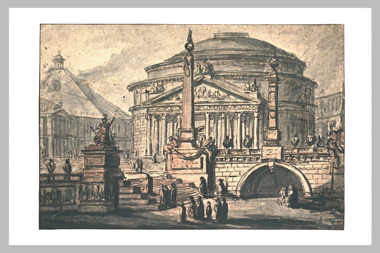 Caprice architectural inspiré du Panthéon de Rome