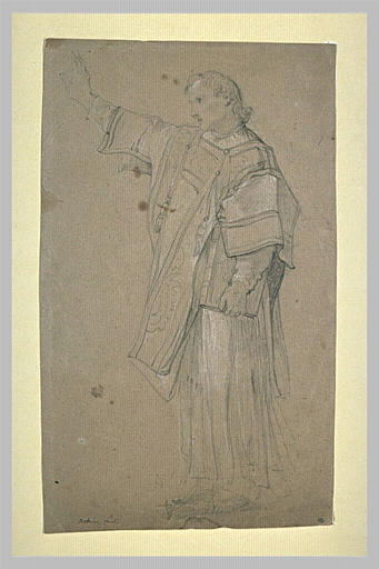 Saint Etienne debout, tourné vers la gauche