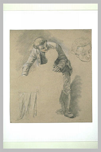 Homme penché ; reprise de la tête