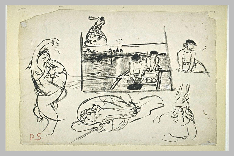 Etudes pour une danseuse, des rameurs, et d'autres figures