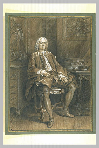 Portrait de Monsieur Pierre Berthelin de Neuville, assis, de face