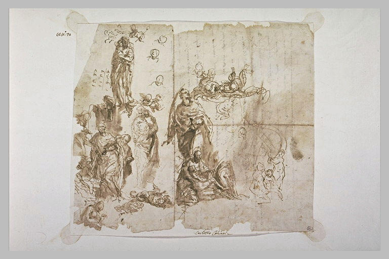 Feuille d'études pourUn miracle de saint Pantaléon