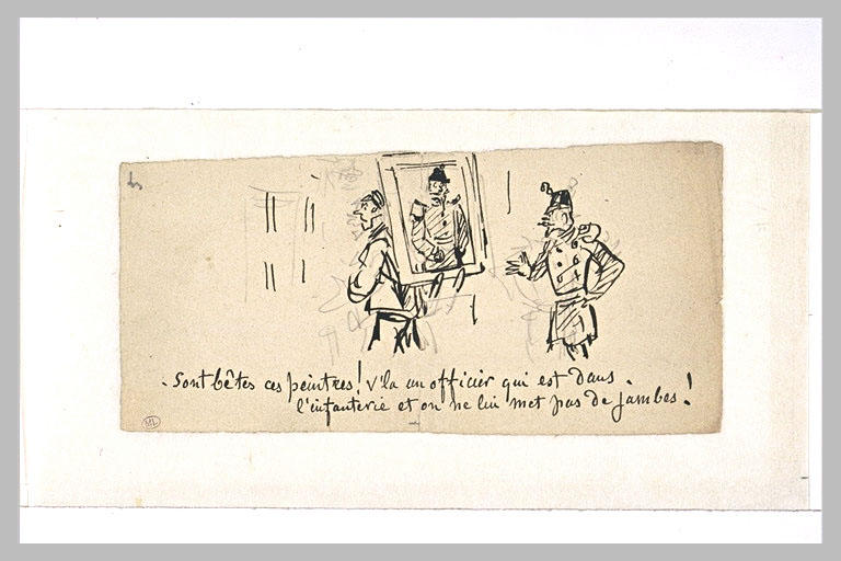 Scène caricaturale
