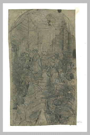 Etude d'ensemble pour La Vision de saint Eleuthère