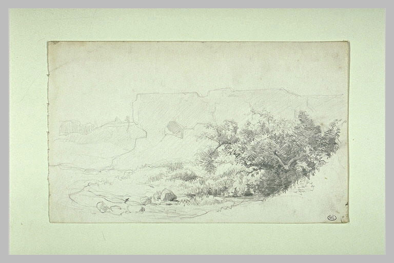 Paysage avec rochers