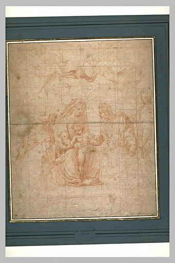 La Vierge à l'Enfant entre des saints, adorée par Léon X