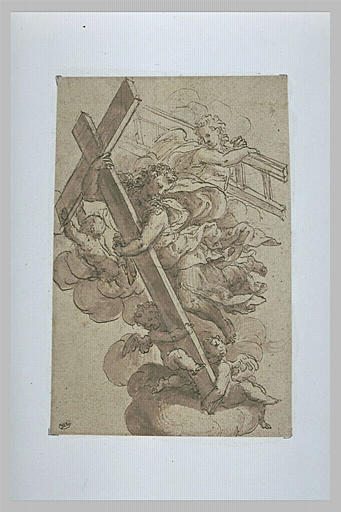 Les instruments de la Passion portés par des anges