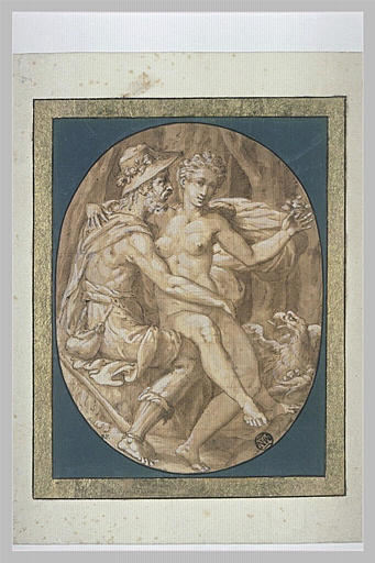 Jupiter déguisé en berger séduisant une mortelle