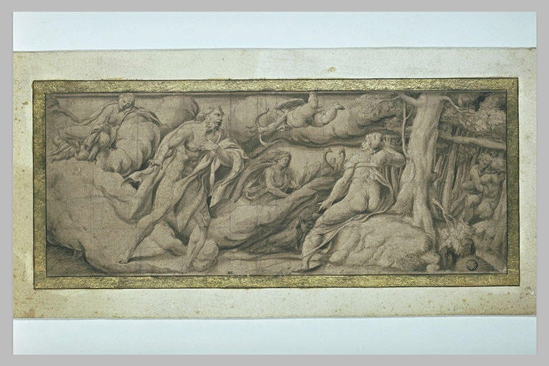 Frise de l'histoire de Jupiter et de Io